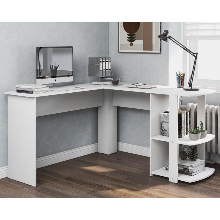 Desk with store storage wayfair